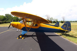The post war Piper PA-11 Special had a multi-color paint scheme of ...