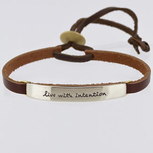 ... -Cuff-Far Fetched-Leather Bracelet-Adjustable Bracelet-Quote-Handmade