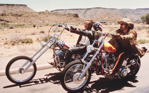 The Harley-Davidson ridden by Peter Fonda (left) in Easy Rider has ...