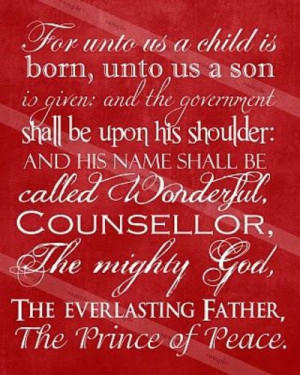 Christmas Scripture Print