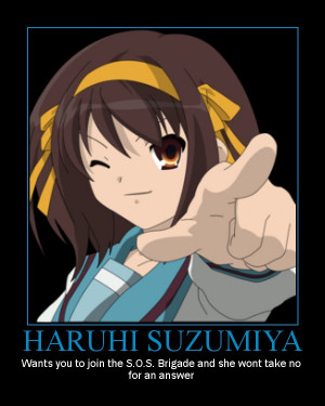 Haruhi Suzumiya Motivator by BlackMagician88