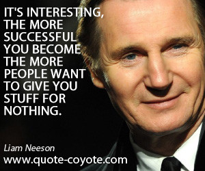 Interesting quotes - It's interesting, the more successful you become ...