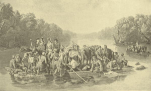 francis m arion 1732 1795 francis marion crossing the pedee