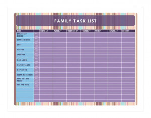 Family Chore Chart