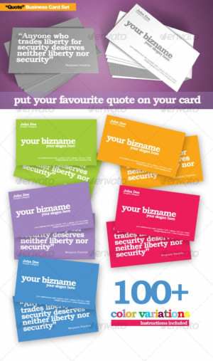 Quote Business Card Premium Template best namecard