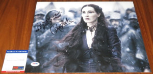Carice Van Houten Signed 11x14 Game Of Thrones Melisandre W/quote Psa ...