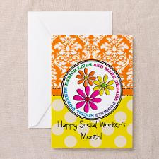 Happy Social worker month 3 Greeting Cards for