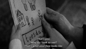 sad #movie, black and white, drawing, love, paint, sad, text, the ...