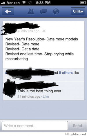 Funny comments about new year resolution 2015 funny picture
