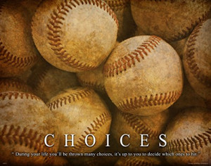 Baseball Motivational Poster Art Print Little League Sports Equipment ...