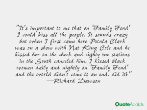 ... Family Feud' and the world didn't come to an end, did it?. #Wallpaper