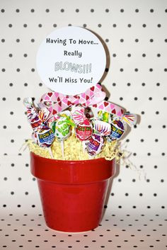 Having To Move... Really BLOWS! Blow-pop gift for kids. Farewell Gifts ...