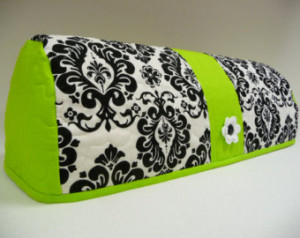 DELIGHTFUL DAMASK with Lime Green - Expression Dust Cover - Expression ...