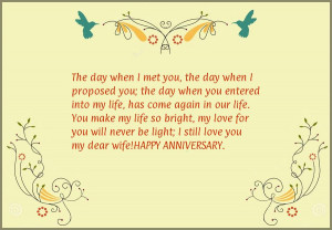 Happy Anniversary Wife Quotes