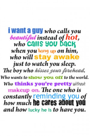 want a guy....