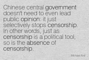 Chinese Central Government Doesn’t Need To Even Lead Public Opinion ...