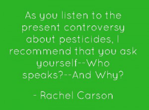... about pesticides to a trade association for pesticides manufacturers