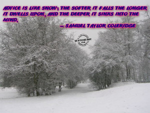 Cute Quotes Re Snow