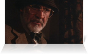 of Sean Connery, portraying Professor Henry Jones , in 