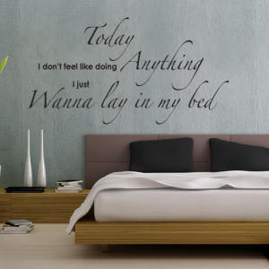 Wanna Lay In My Bed -“ Bedroom Wall Sticker Quote by Serious Onions ...