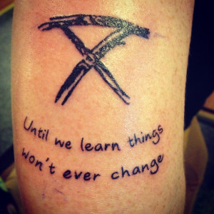 My new Circa Survive tattoo! These lyrics are from a song called ...