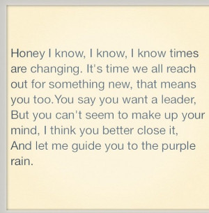 Prince Purple Rain lyrics