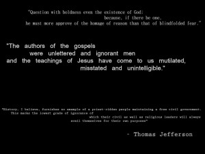 The price of freedom is eternal vigilance. – Thomas Jefferson