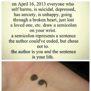 ... Quotes, Semi Colon, A Tattoo, Semicolon Projects, Polyvore, Things, I
