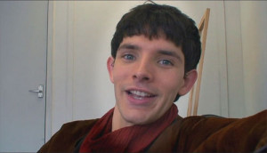 daily picture of Colin Morgan - Colin so excited about his very f...