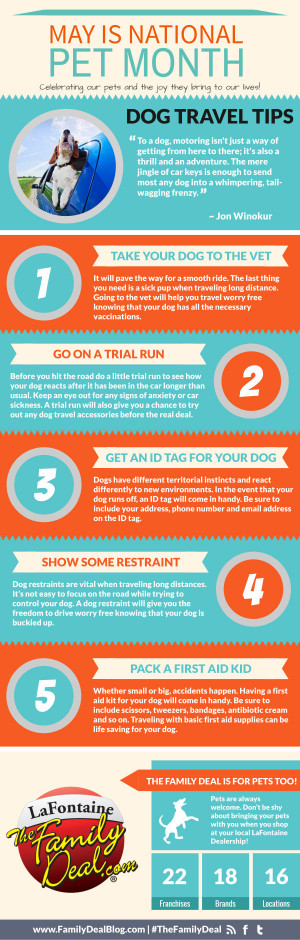 May Is National Pet Month: Dog Travel Tips Infographic ...