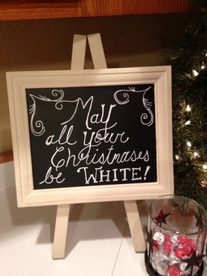 Christmas chalkboard quote