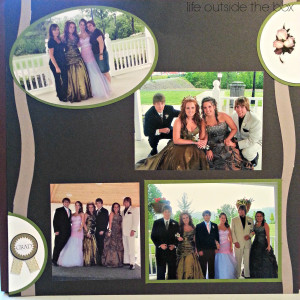 Prom Scrapbook Layout Ideas