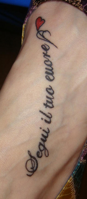 Italian tattoo quote meaning 