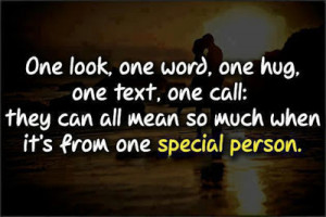 One Special Person Love Picture Quote