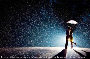 kiss me in the pouring rain... - love Photo