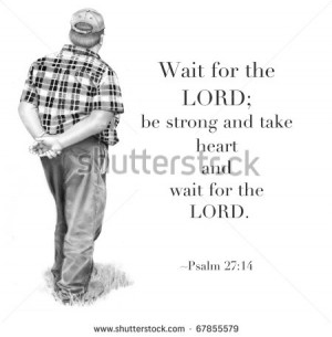 Bible Verse with Pencil Drawing of Farmer - stock photo