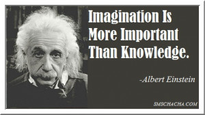 ... Really Great Saying Regarding Knowledge And Imagination With Picture
