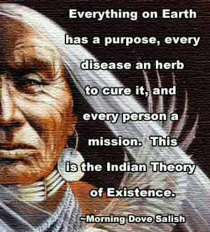 ... it, and every person a mission.... - Mourning Dove, native american
