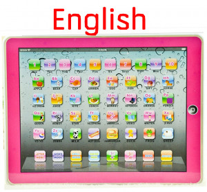 hot english computer learning education machine plastic tablet toy