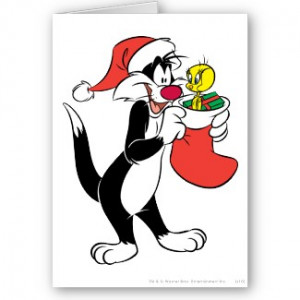 Sylvester In Santa’s Cap