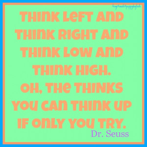 dr seuss think left amp think right