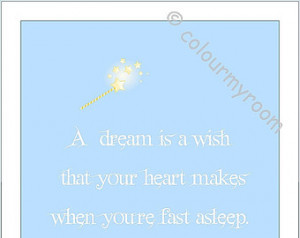 CINDERELLA QUOTE A Dream is a Wish your Heart Makes Printable Poster ...