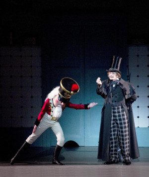 Tyler Maloney and Victor Barbee in The Nutcracker .