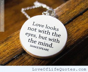 ... with the mind william shakespeare quote on love william shakespeare