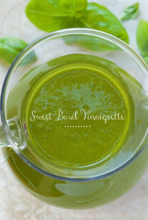 basil vinaigrette the most delicious dressing with vibrant basil ...