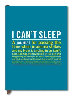 !!!! The I Can't Sleep Journal is a fabulous way to spend restless ...