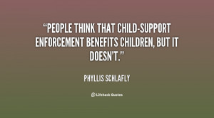 People think that child-support enforcement benefits children, but it ...