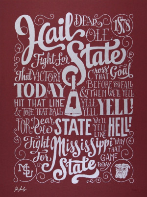 Image of Hail State Fight Song @Mississippi State UniversityIshail ...