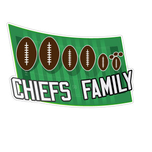 Chiefs Football Family Digital Color Decal