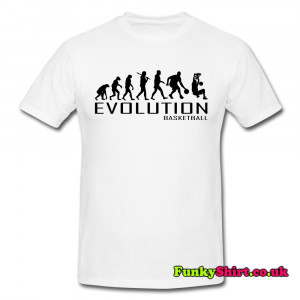 EVOLUTION OF BASKETBALL T shirt Only £10.95 with Free Delivery ...